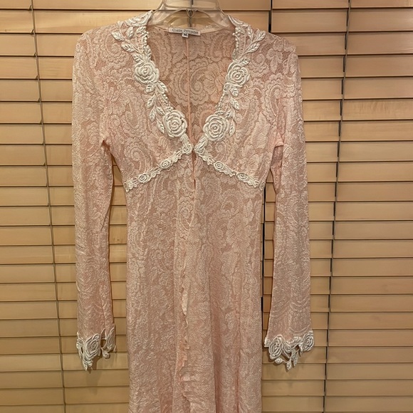 Claire Pettibone Peach Pink Robe - Picture 3 of 10